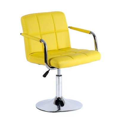 Adjustable Height Rotating Bar Stool with PU Leather Seat
