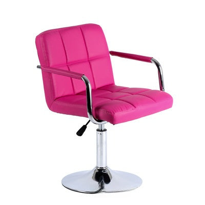 Adjustable Height Rotating Bar Stool with PU Leather Seat