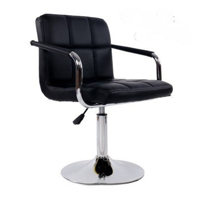 Adjustable Height Rotating Bar Stool with PU Leather Seat