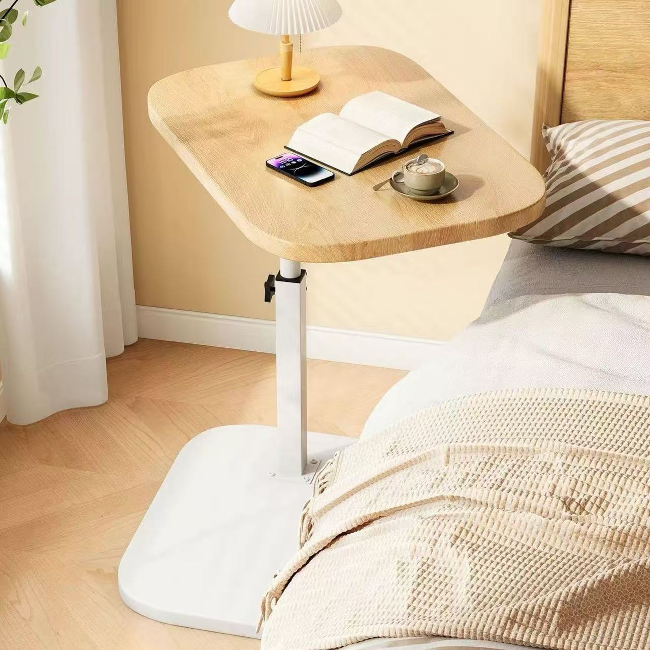 Adjustable Height Sofa Side Table