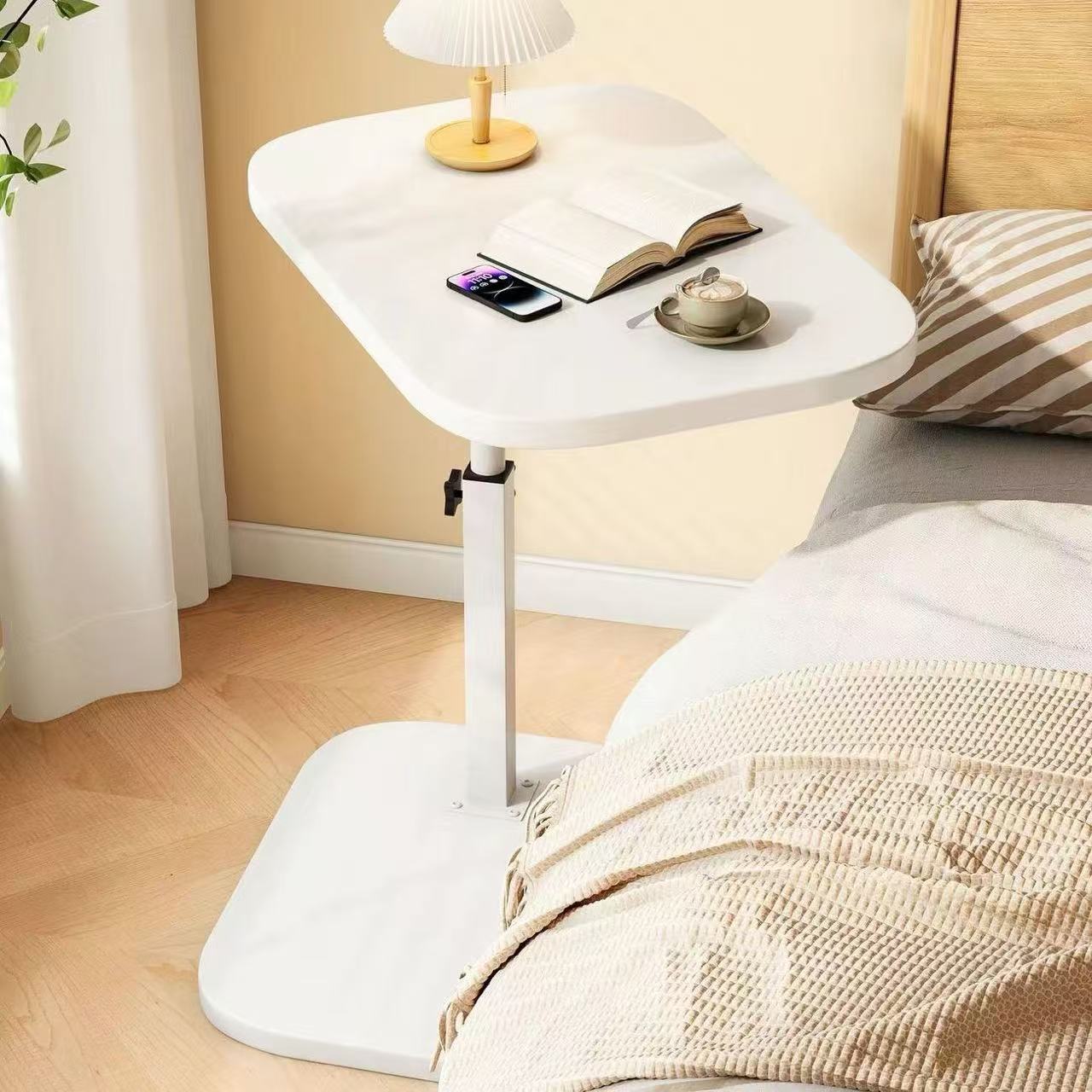 Adjustable Height Sofa Side Table