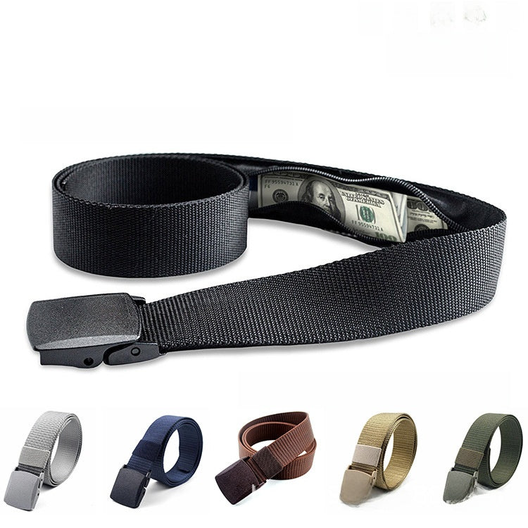 Adjustable Hidden Money Belt with Quick Release Buckle