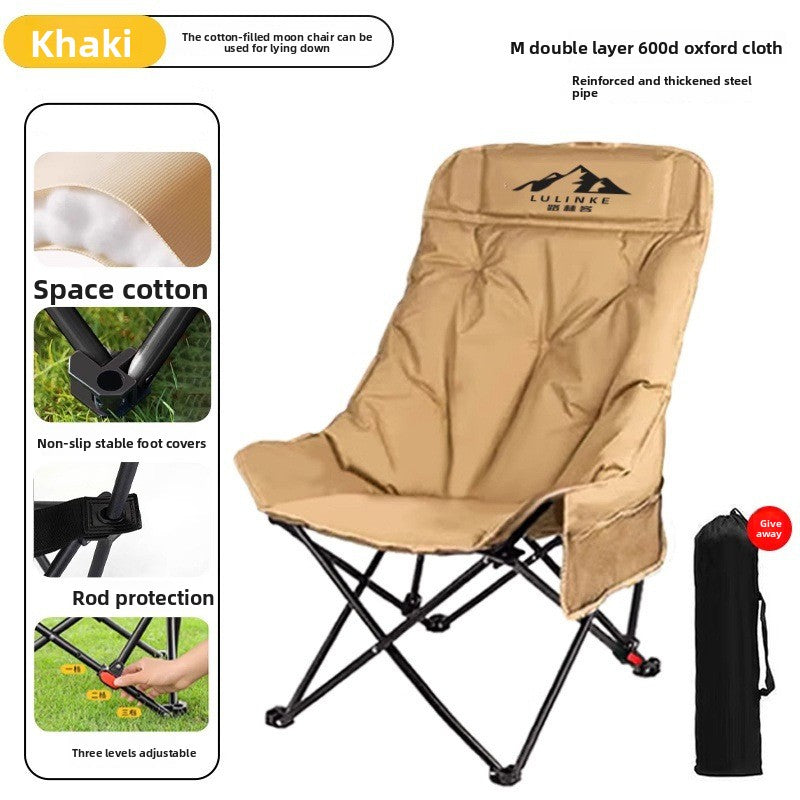Adjustable High Back Folding Camping Chair