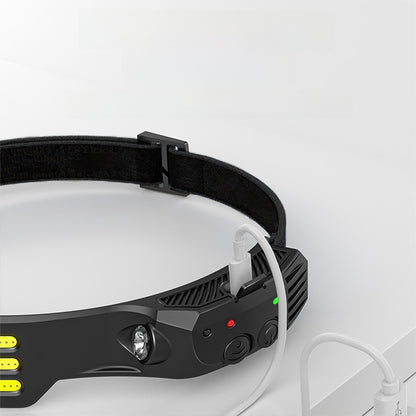 Adjustable Induction Headlamp with Dual Light Source
