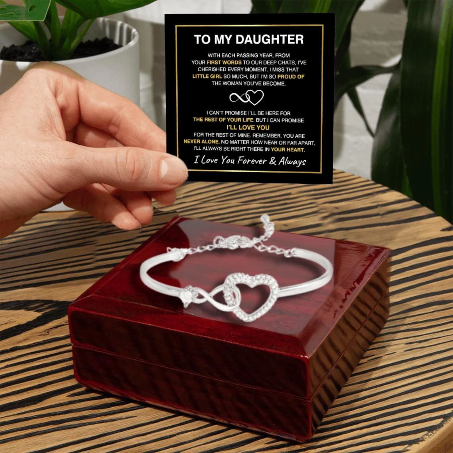 Adjustable Infinity Heart Bracelet