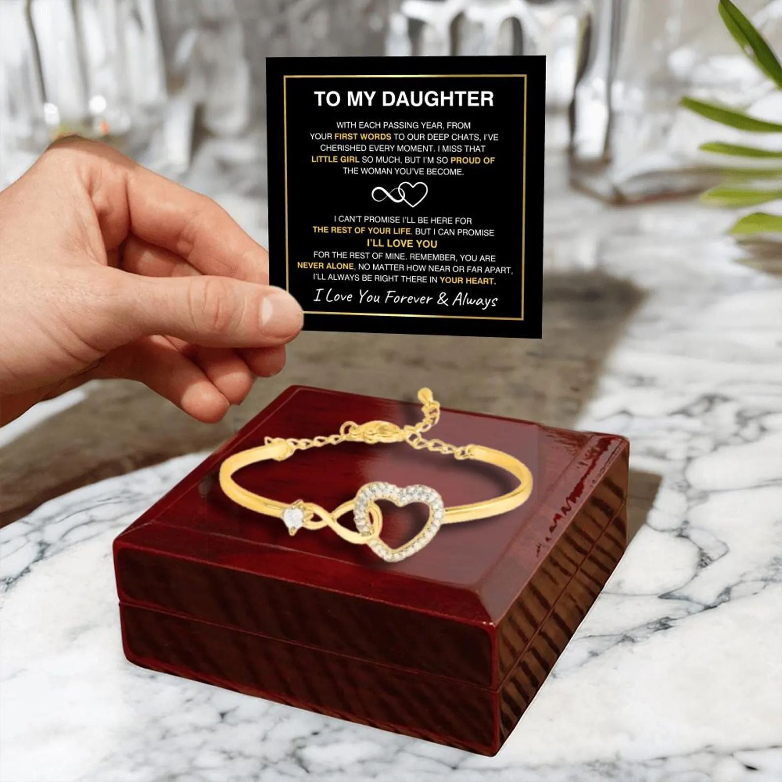 Adjustable Infinity Heart Bracelet
