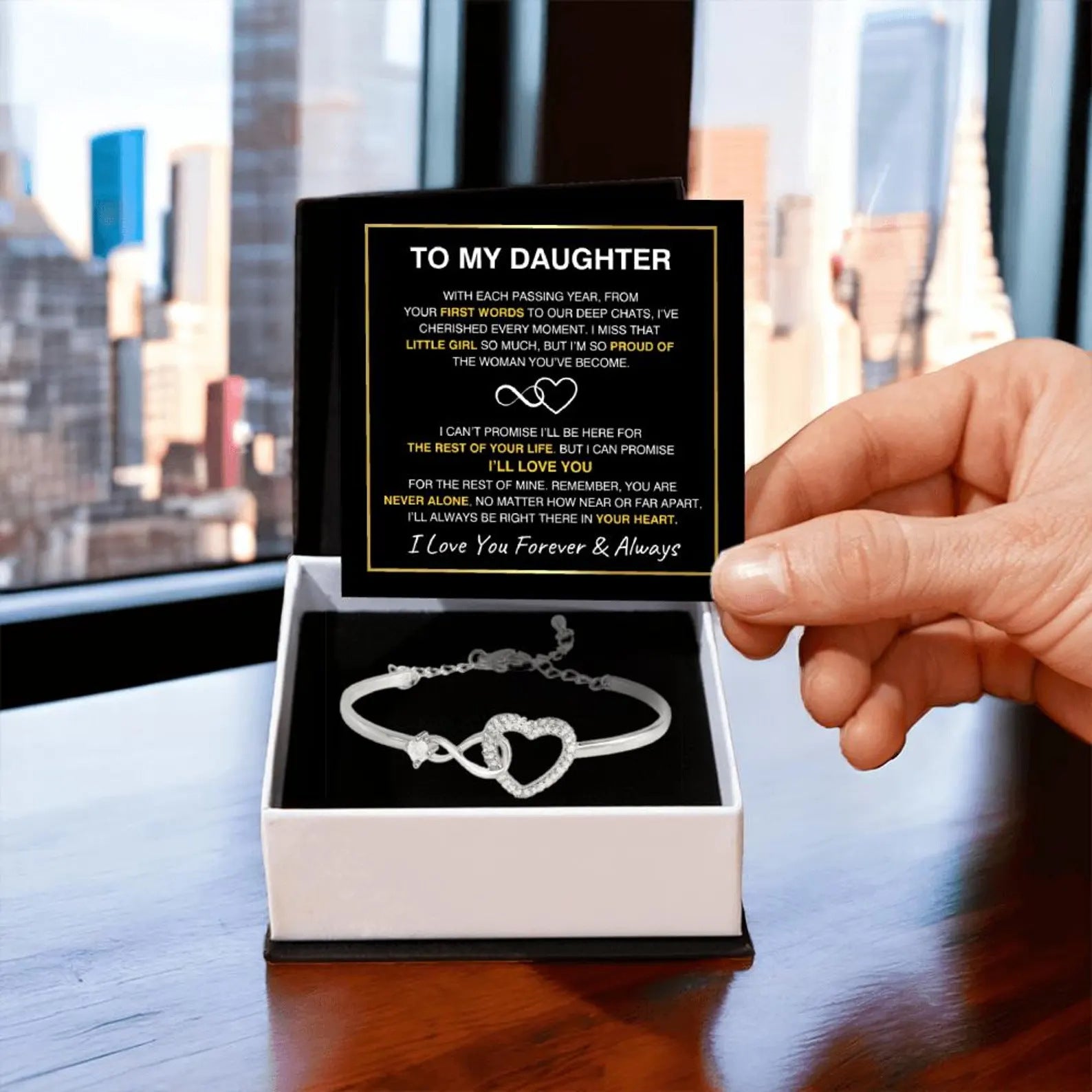 Adjustable Infinity Heart Bracelet