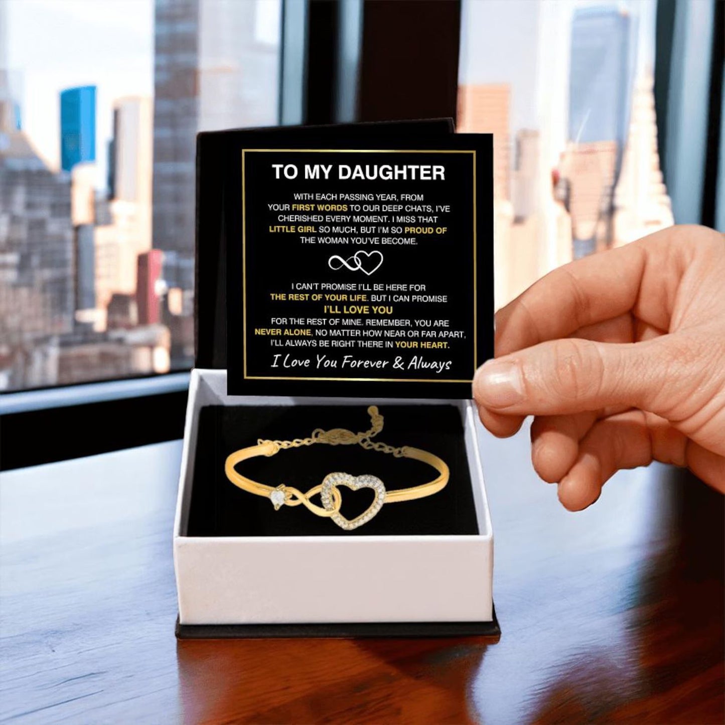 Adjustable Infinity Heart Bracelet