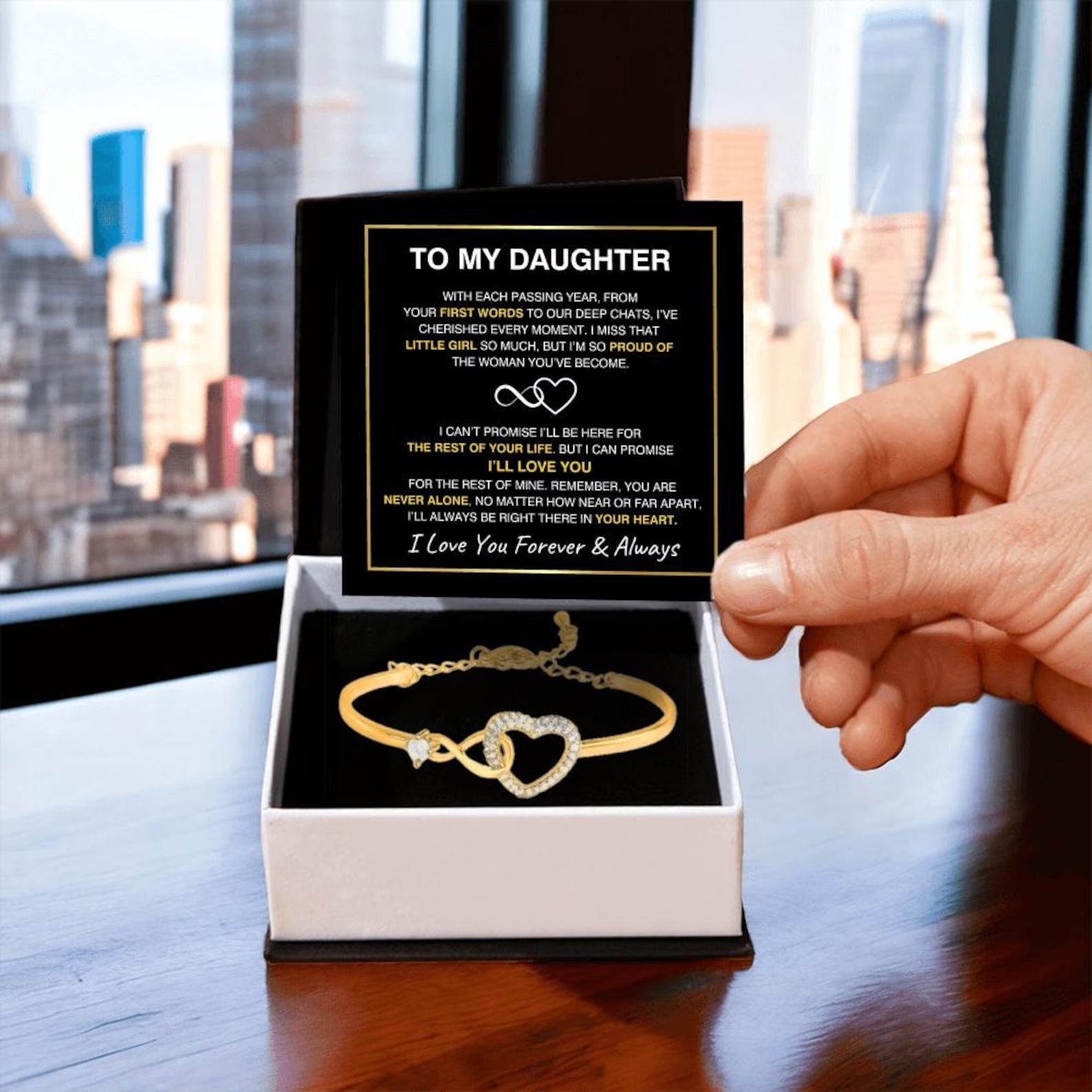 Adjustable Infinity Heart Bracelet