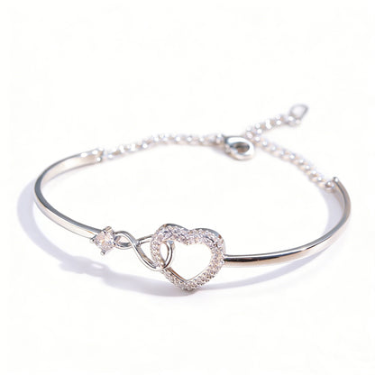 Adjustable Infinity Heart Bracelet