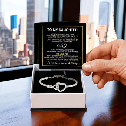 Adjustable Infinity Heart Bracelet