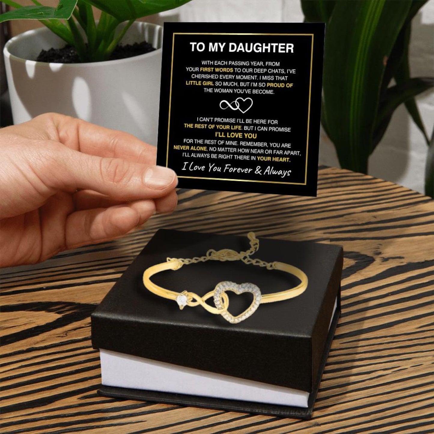 Adjustable Infinity Heart Bracelet