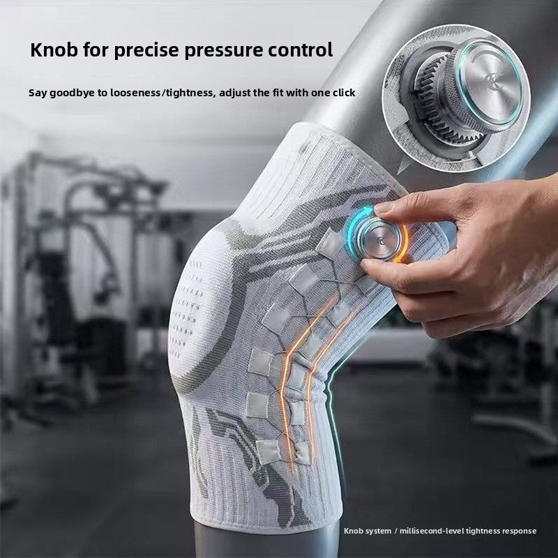 Adjustable Knee Support Brace with Spring and Silicone