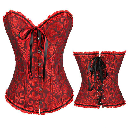 Adjustable Lace-Up Corset Top