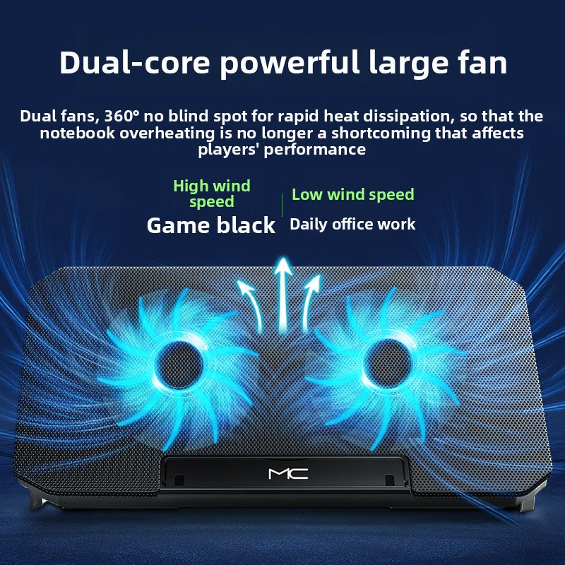 Adjustable Laptop Cooling Stand with Multi-Fan