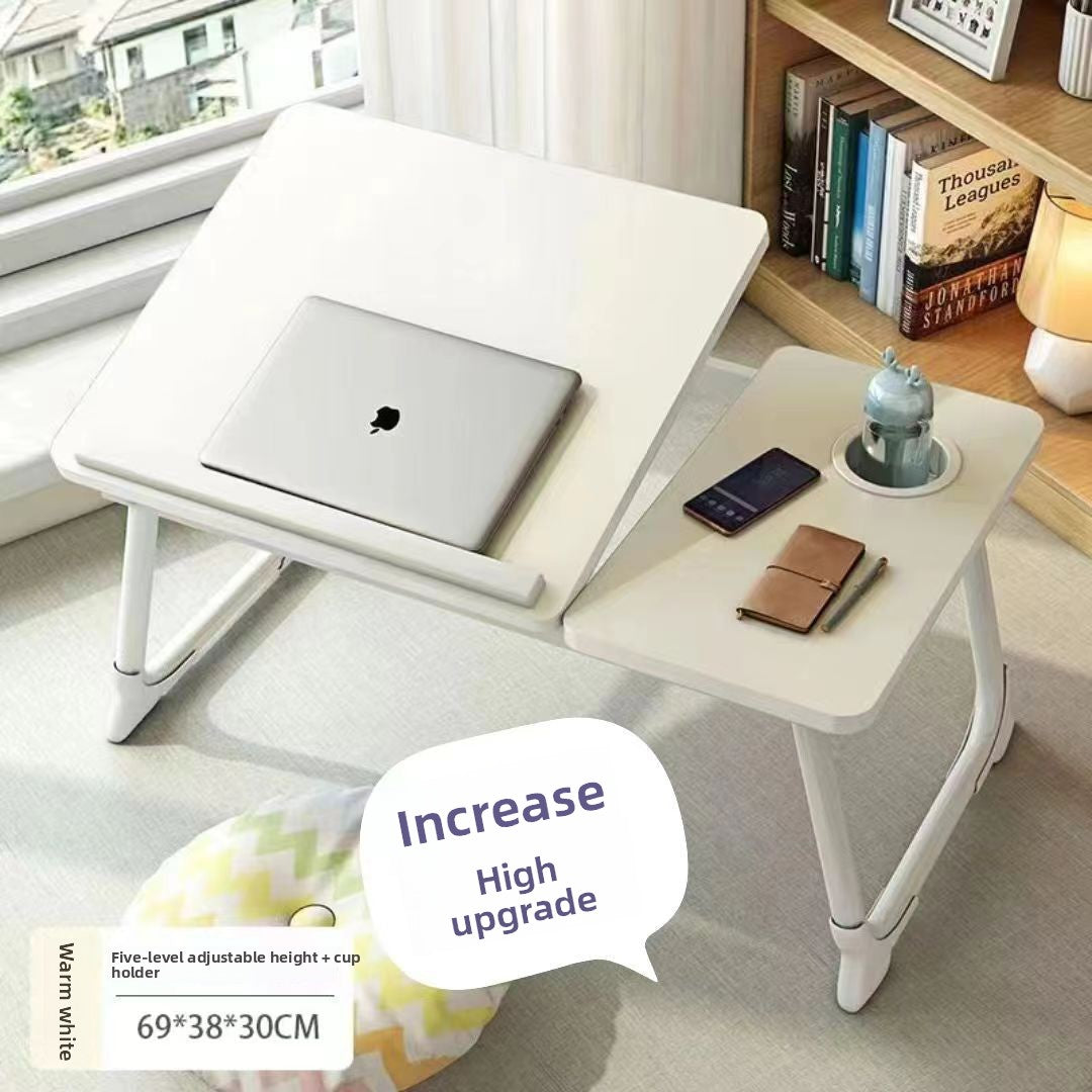 Adjustable Laptop Desk with Cup Holder