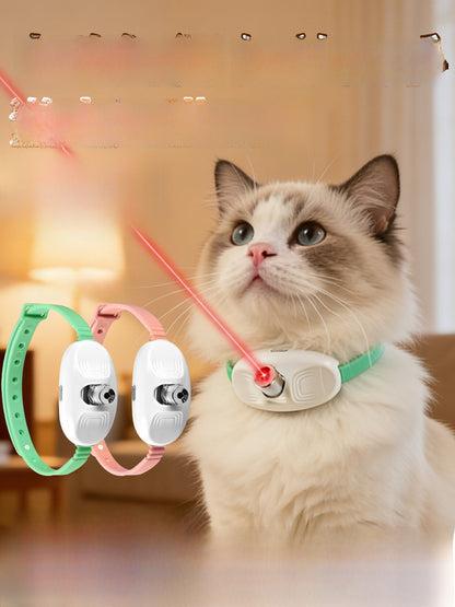 Adjustable Laser Cat Collar with Interactive Projection