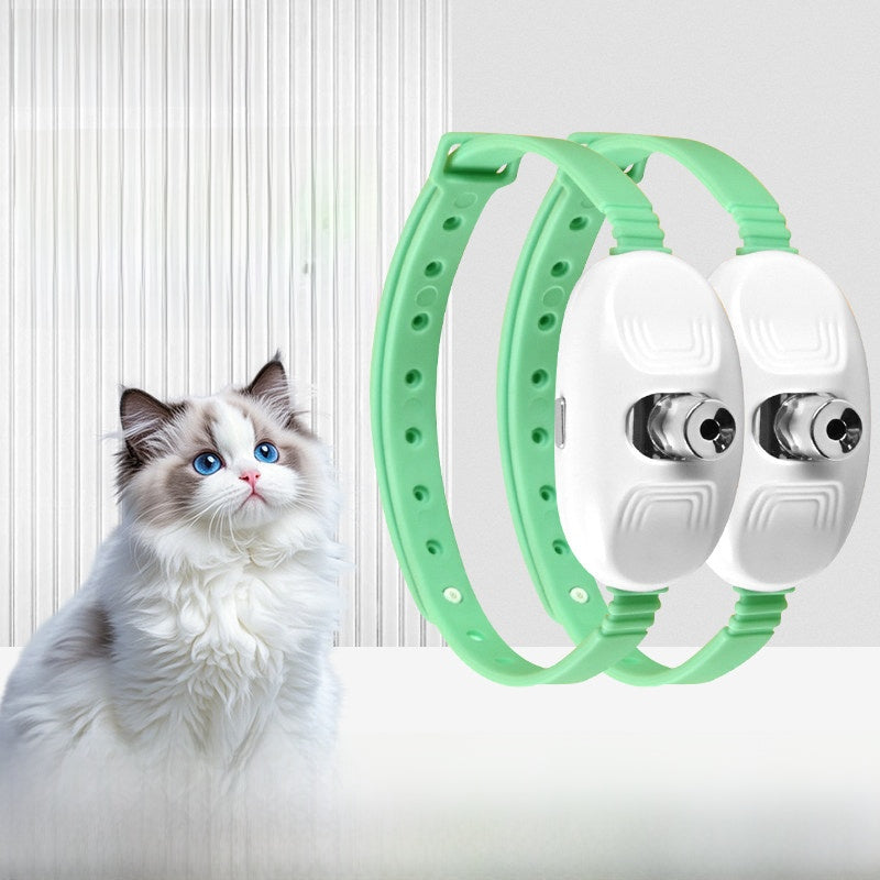 Adjustable Laser Cat Collar with Interactive Projection