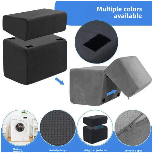 Adjustable Layered Footrest with Removable Washable Cover