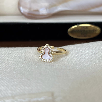 Adjustable Layered Pearl Ring for Women