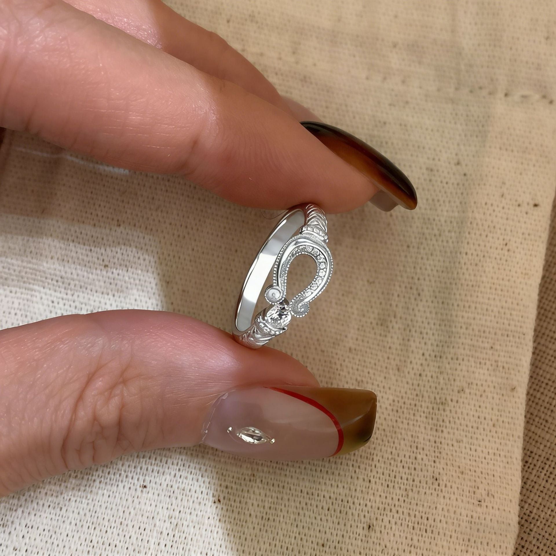 Adjustable Layered Pearl Ring for Women