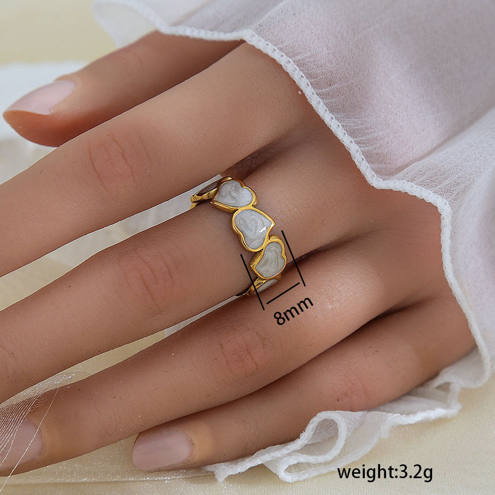 Adjustable Leaf Design Gold Plated Ring