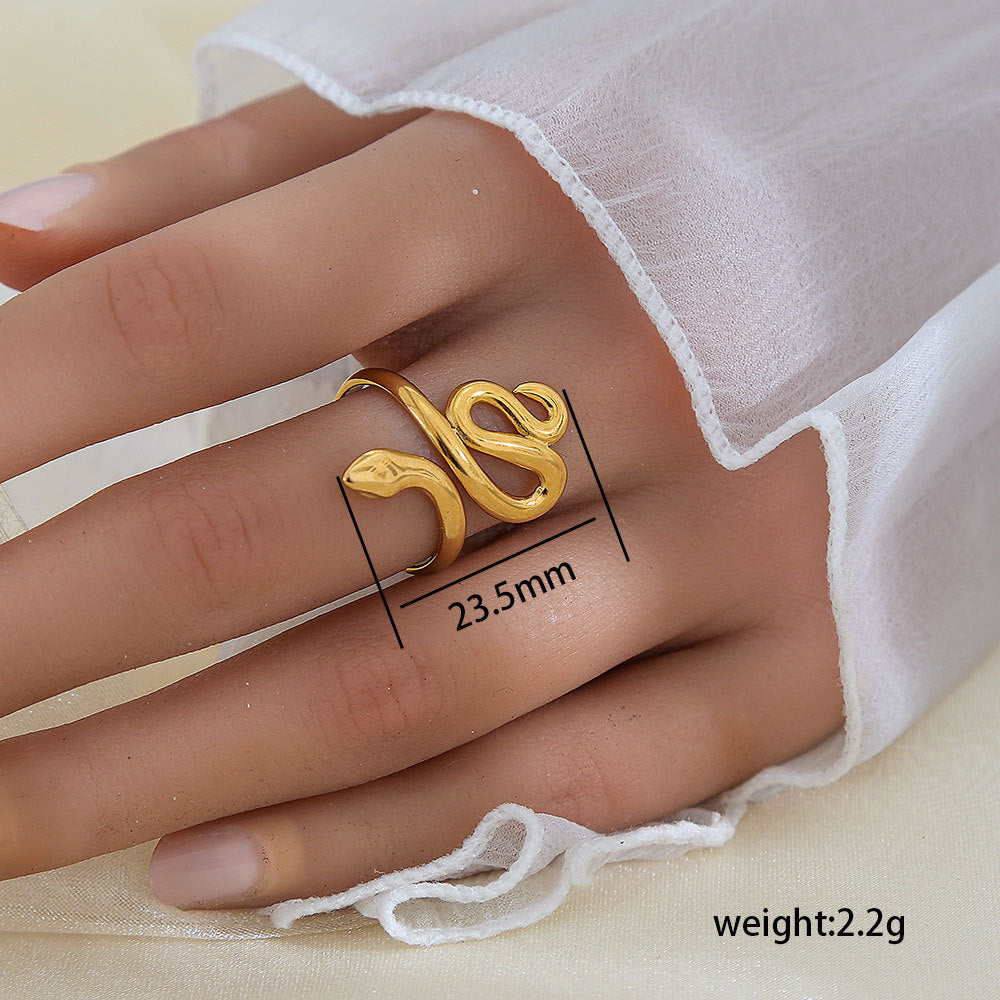 Adjustable Leaf Design Gold Plated Ring