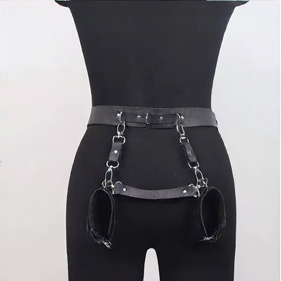 Adjustable Leather Bondage Pants