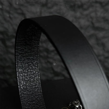Adjustable Leather Choker Necklace