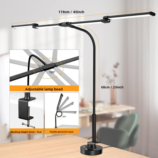 Adjustable LED Desk Lamp with Clip