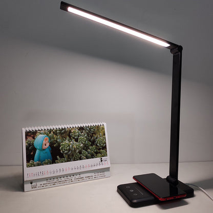 Adjustable LED Desk Lamp with Wireless Charging