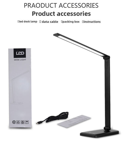 Adjustable LED Desk Lamp with Wireless Charging