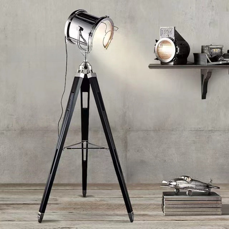 Adjustable LED Floor Lamp with Tripod Base
