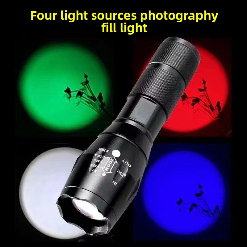 Adjustable LED Photography Flashlight