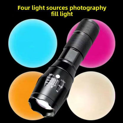 Adjustable LED Photography Flashlight