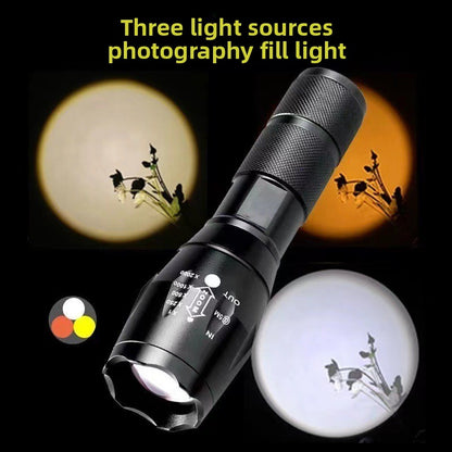 Adjustable LED Photography Flashlight