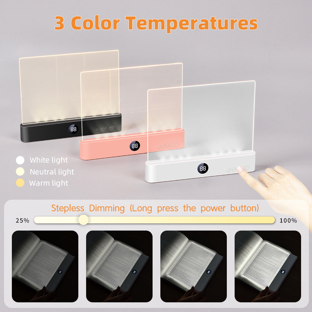 Adjustable LED Reading Lamp with Stepless Dimming