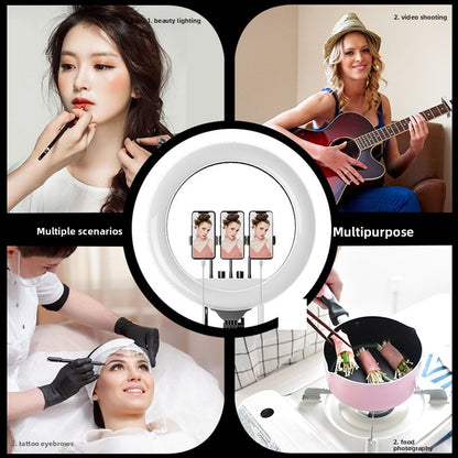 Adjustable LED Ring Light for Photography and Live Streaming