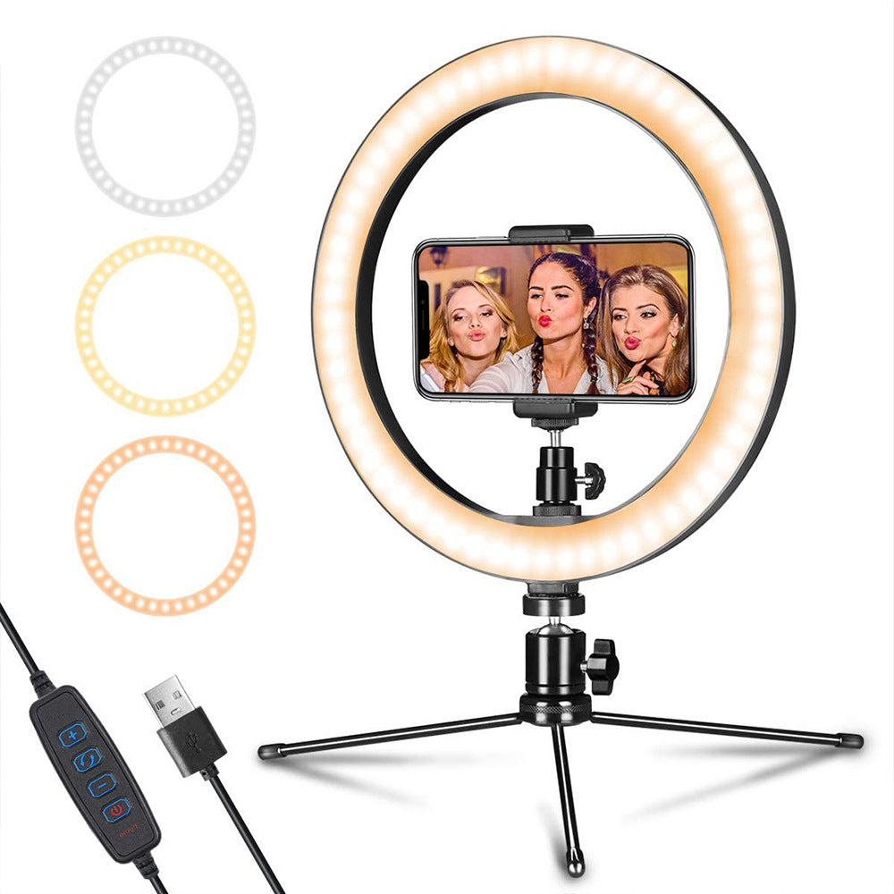 Adjustable LED Ring Light with Tripod