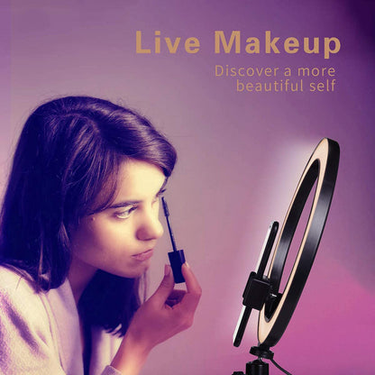 Adjustable LED Ring Light with Tripod