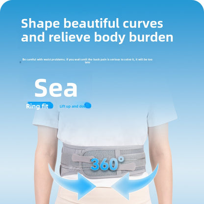 Adjustable Lumbar Support Belt with Breathable Mesh