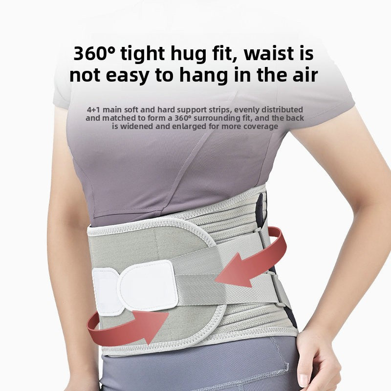 Adjustable Lumbar Support Belt with Steel Plates