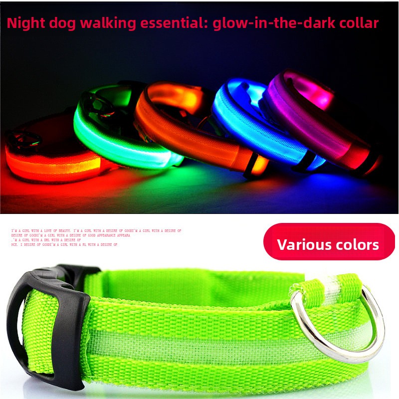 Adjustable Luminous Pet Safety Collar