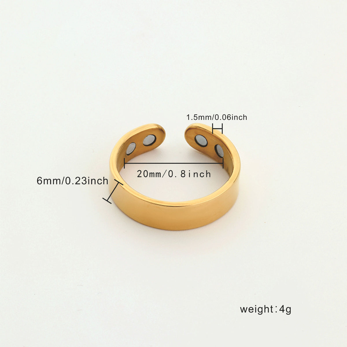 Adjustable Magnetic Anti-Snoring Ring