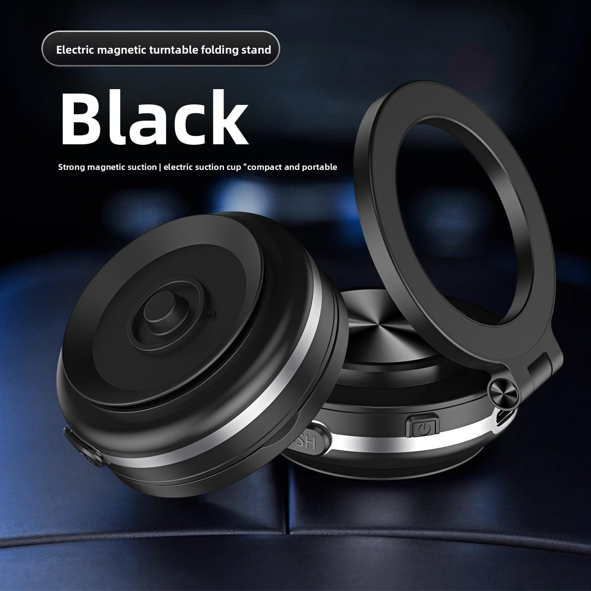 Adjustable Magnetic Car Mount with Suction Cup Base