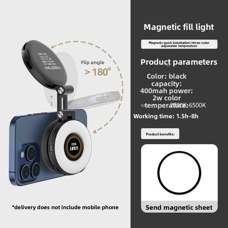 Adjustable Magnetic Dual-Color Photography Light