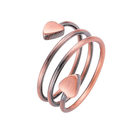 Adjustable Magnetic Heart Ring