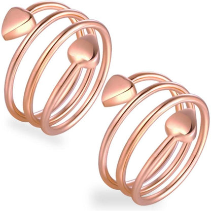 Adjustable Magnetic Heart Ring