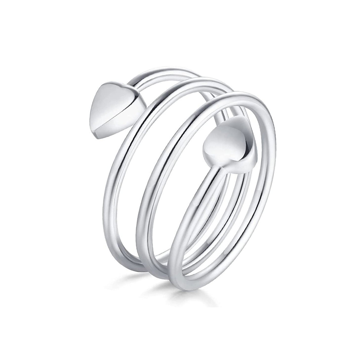 Adjustable Magnetic Heart Ring