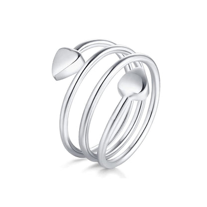 Adjustable Magnetic Heart Ring